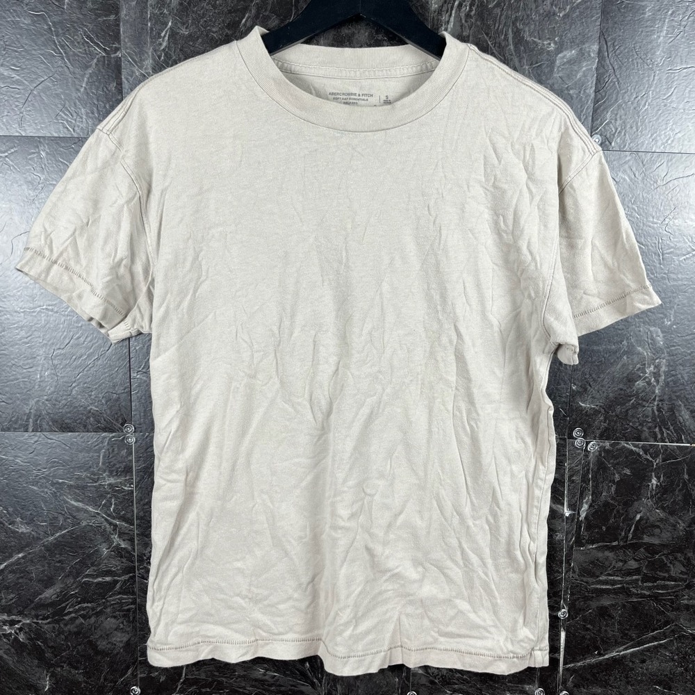 Abercrombie&Fitch Men's Beige Soft A&F Shirt Small